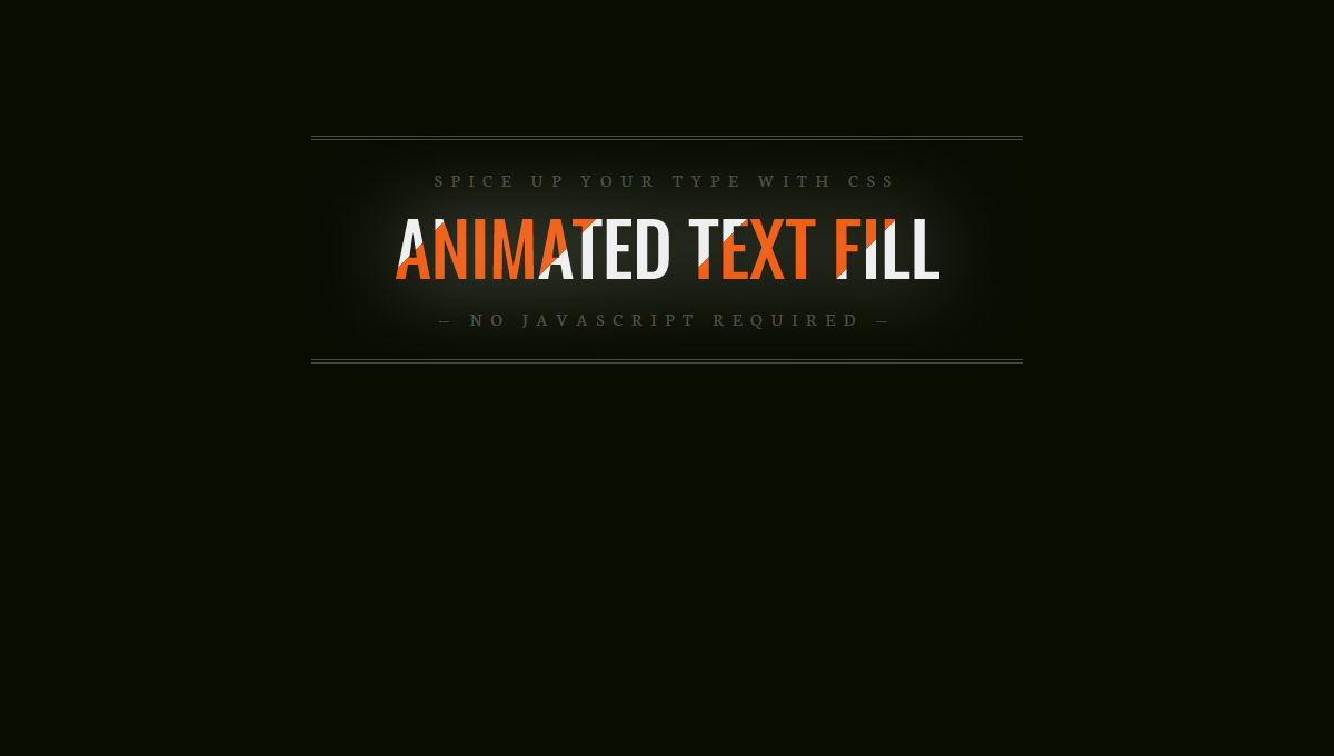 Demo image: Animated Text Fill