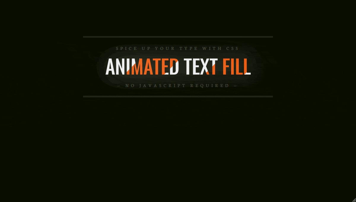 Animated Text Fill - GIF Demo
