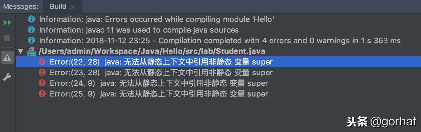 “全栈2019”Java第四十五章：super关键字