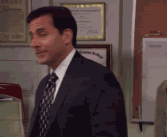 The Office TV show gif, saying