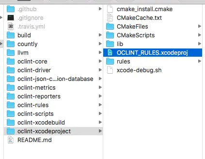 构建的Xcode工程