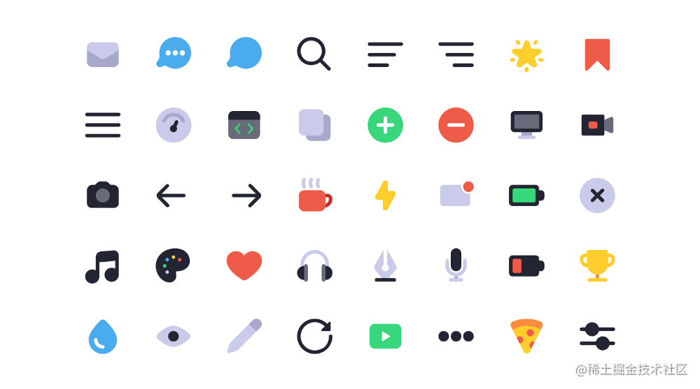 译使用svg符号和css变量实现多彩图标