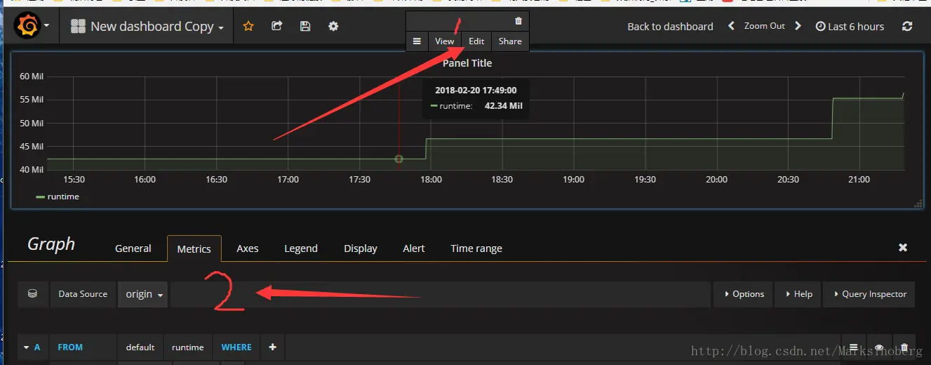 编辑图表，展示数据