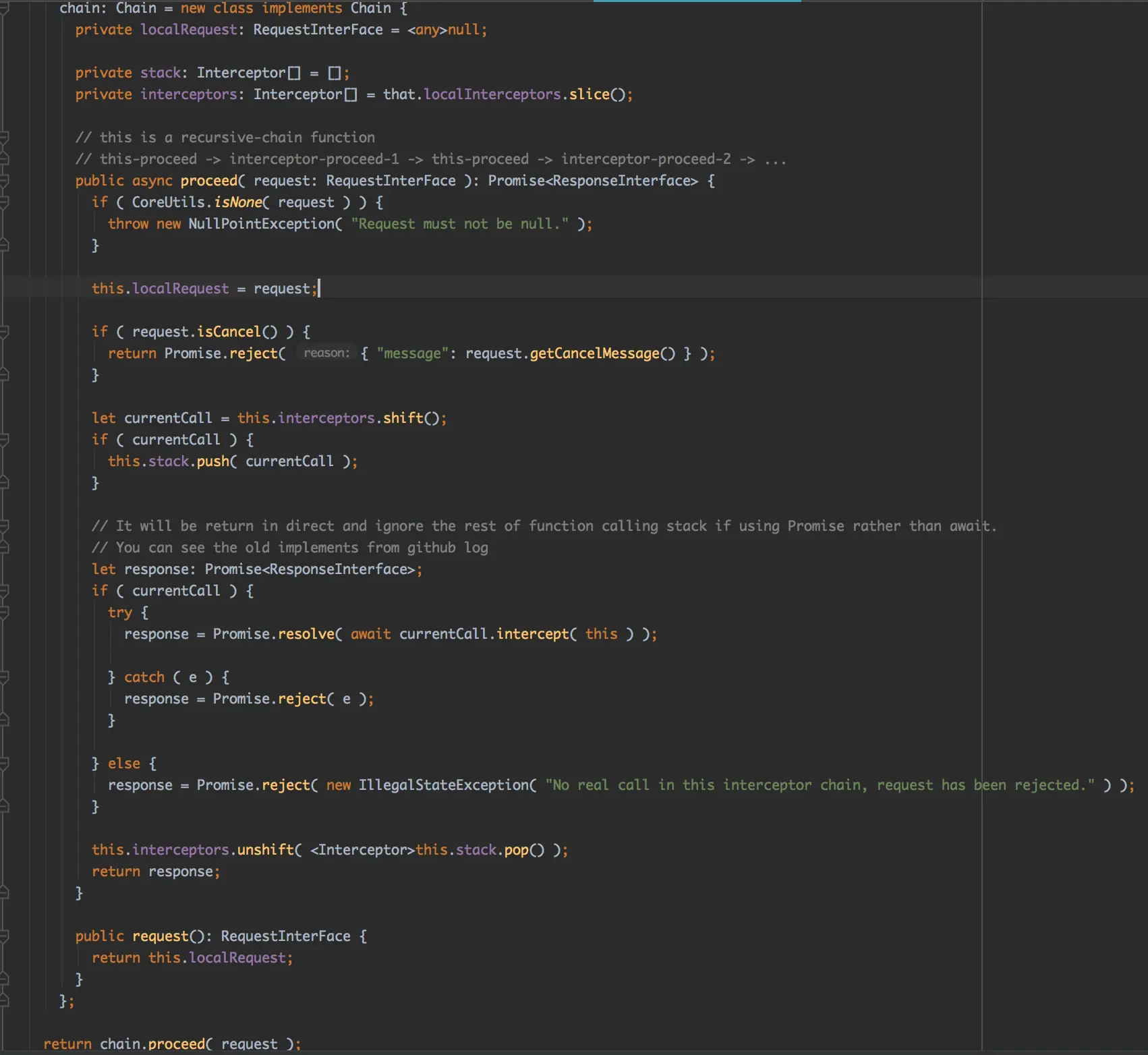 InterceptorChainActor 调度流程