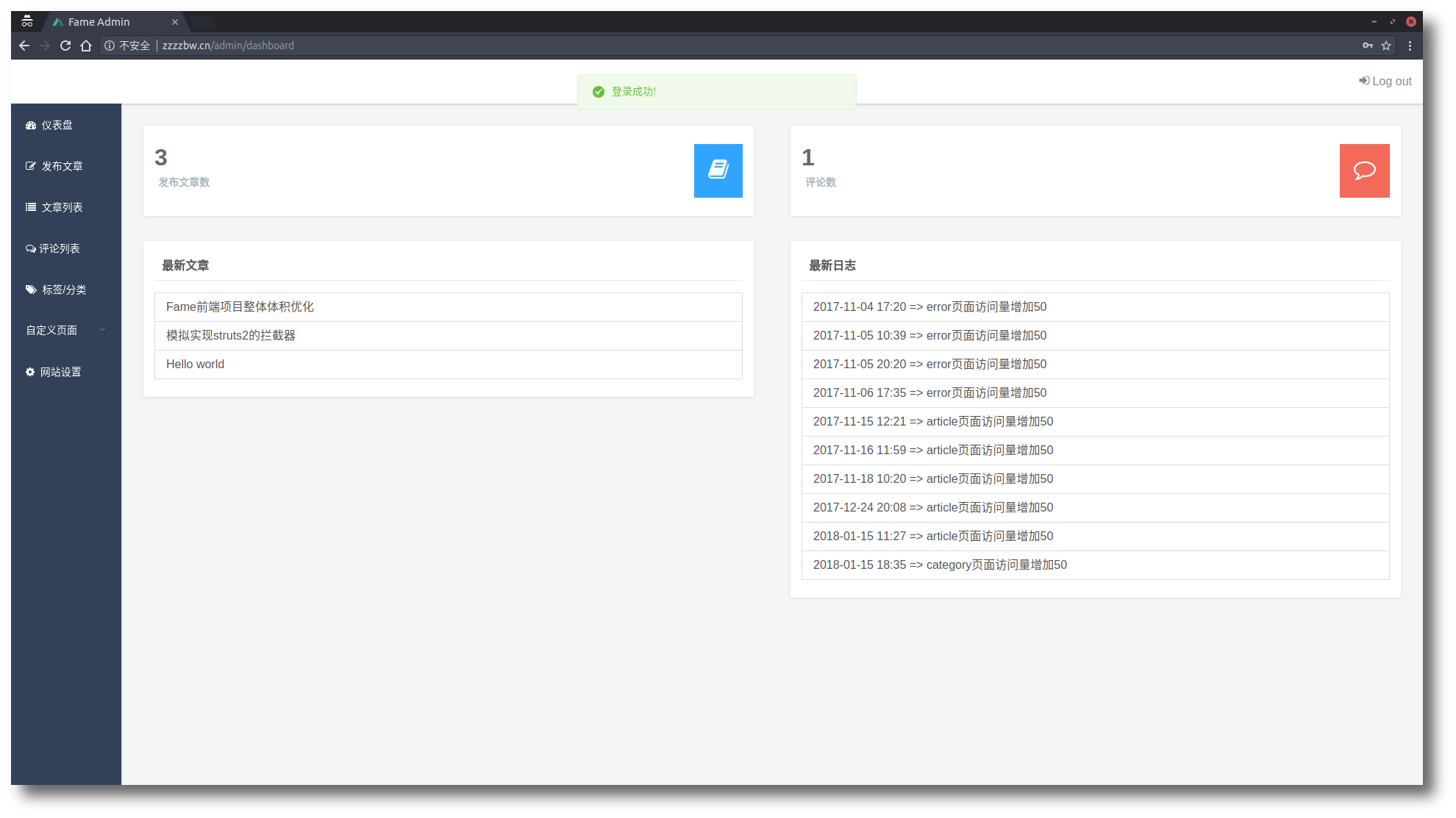 Fame-admin-dashboard