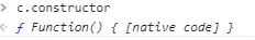 返回构造器Function()