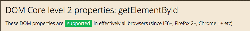getElementById