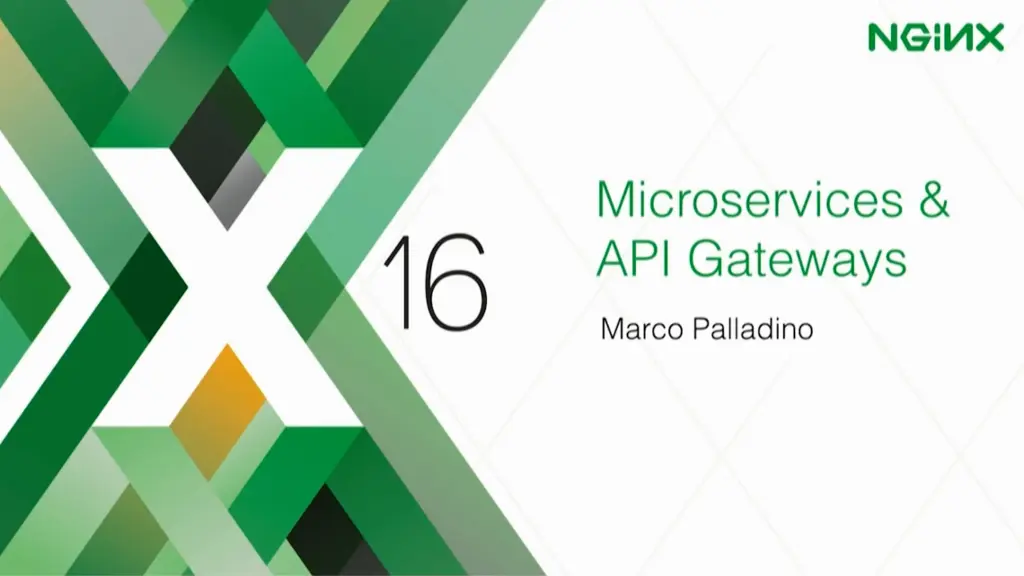 Microservices & API Gateways with Kong [presentation by Marco Palladino, CTO at Mashape.com at nginx.conf 2016]