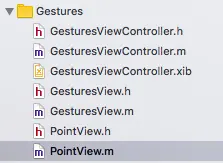 手势解锁目录结构