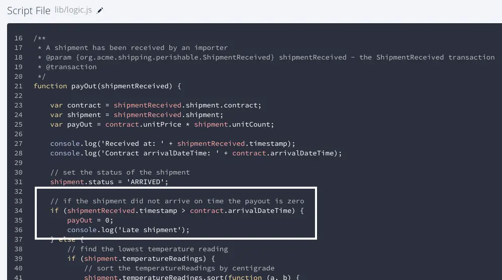 智能合约：货物延迟处罚