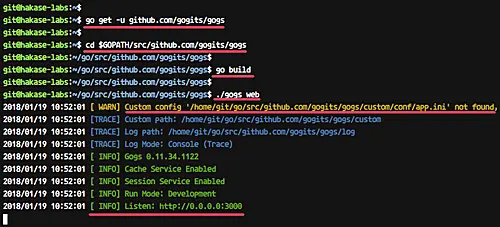 安装 Gogs Go Git 服务