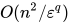 O(n^2/\varepsilon^q)