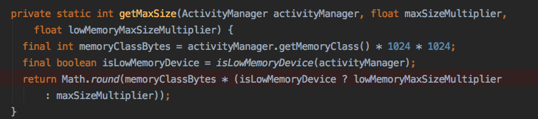 MemorySizeCalculator.getMaxSize