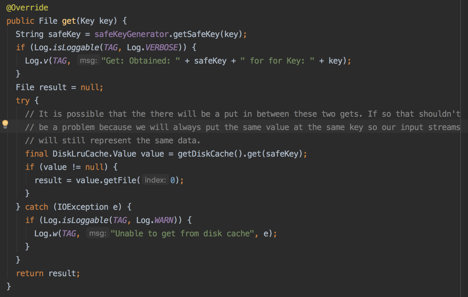DiskCacheWrapper.get