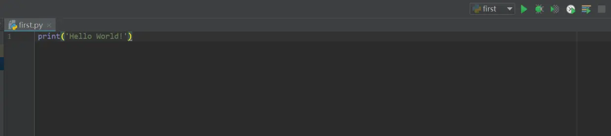 右上角的绿色三角号标志