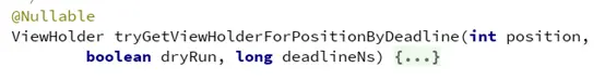 Recycler.tryGetViewHolderForPositionByDeadline
