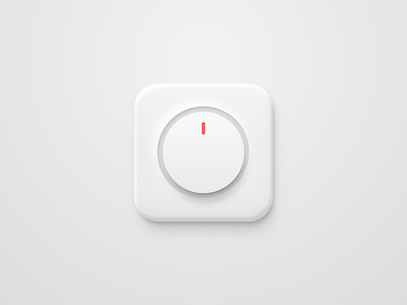 一个挂在墙上的旋钮