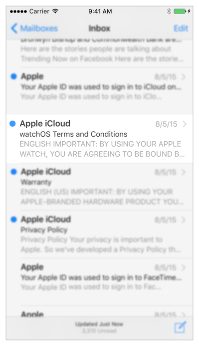 Indication of peek availability