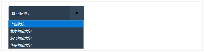 选择框(select)样式图