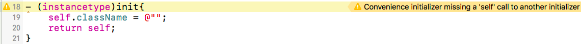 编译警告：没调用`NS_DESIGNATED_INITIALIZER` 方法