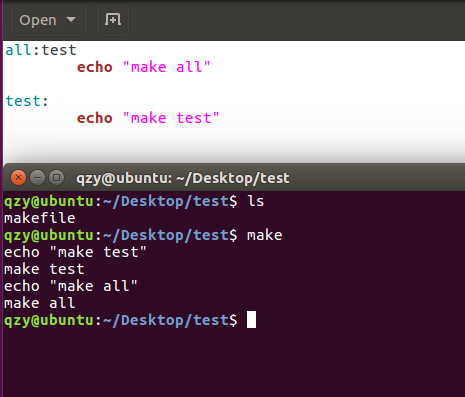 makefile依赖示例2