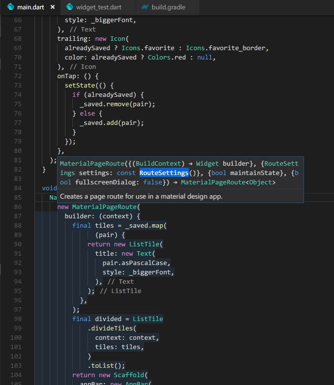 Dart Code插件提示