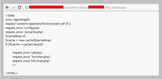 源代码文件副本暴露于外网环境