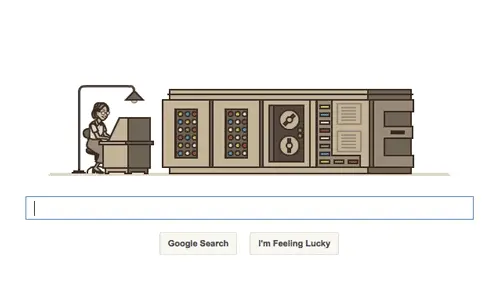 纪念 Grace 的 Google Doddle