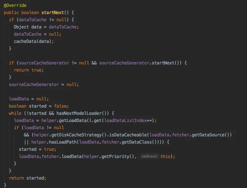 SourceGenerator.startNext