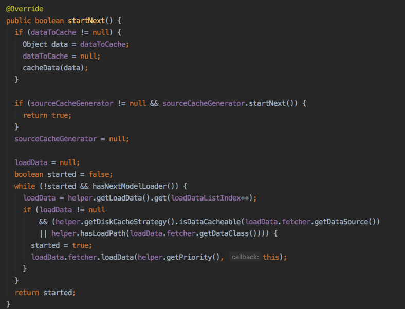 SourceGenerator.startNext