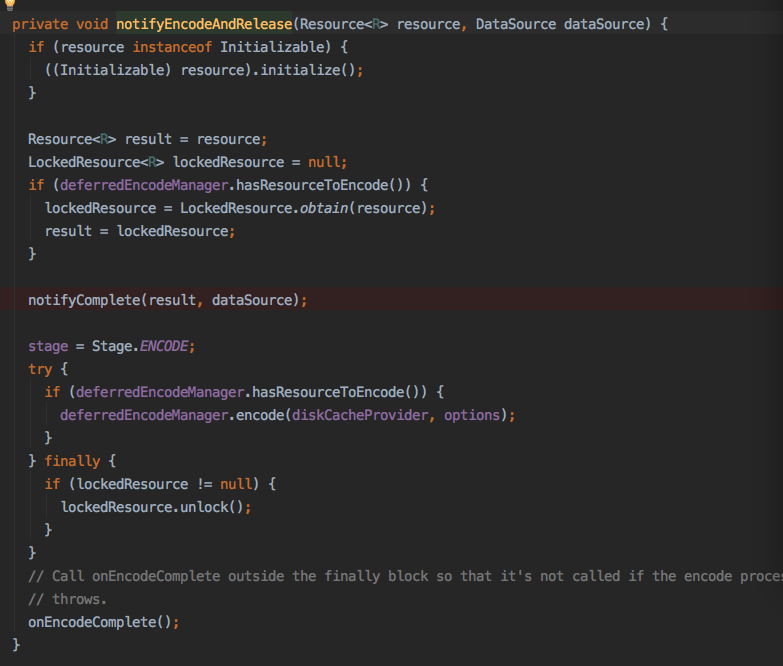 DecodeJob.notifyEncodeAndRelease