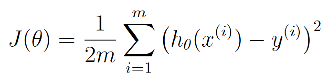 $\theta$代表当前权重。$J(\theta)$是当前权重的代价值。