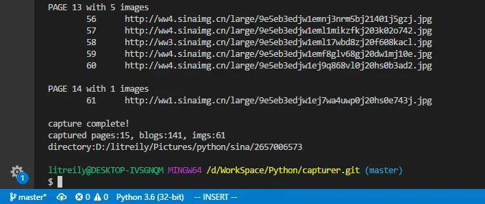capture litreily end