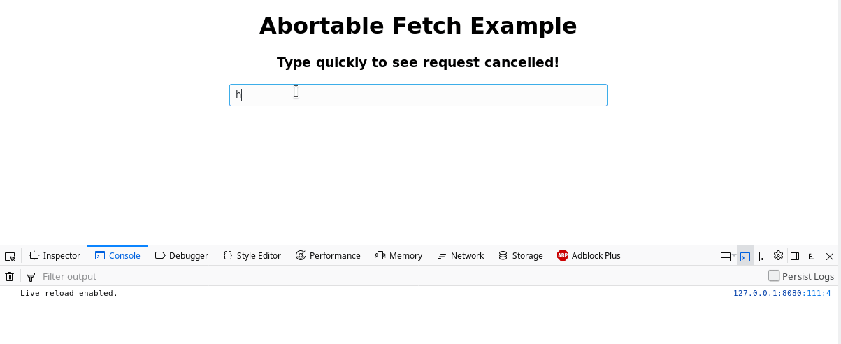 abortable fetch