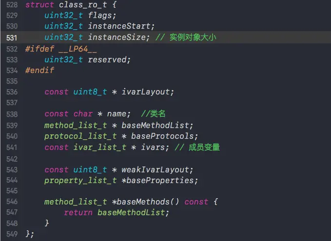 class_ro_t内部代码