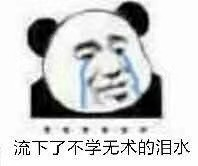 留下了不学无术的泪水