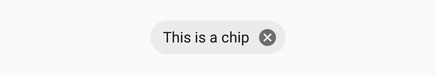 Chip with app:closeIcon