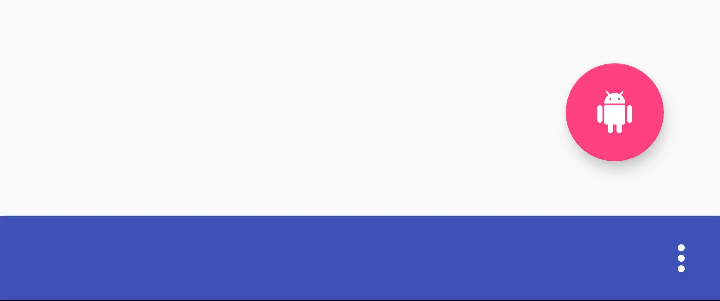 Bottom App Bar with app:fabAttached style