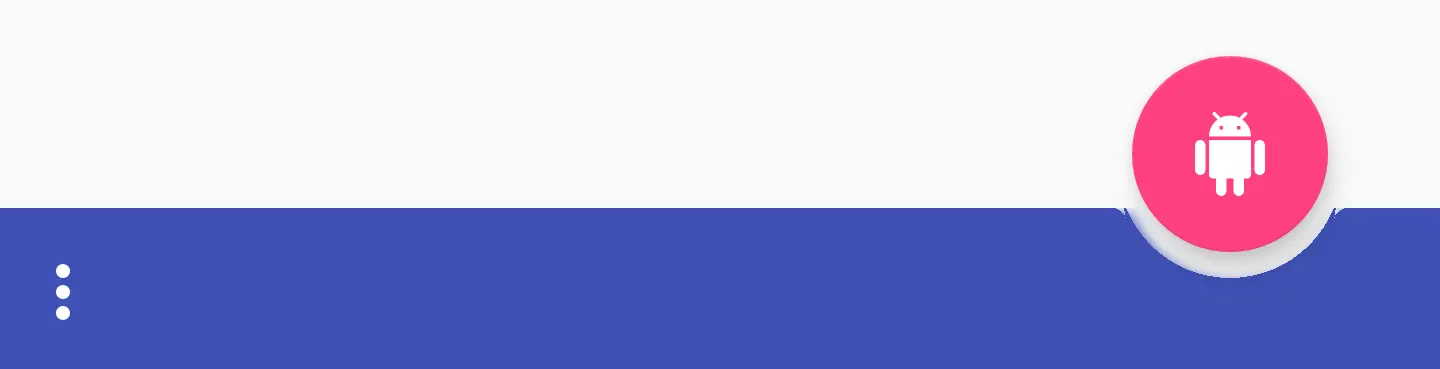 Bottom App Bar with app:fabCradleVerticalOffset valued style