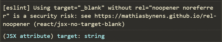 eslint提示