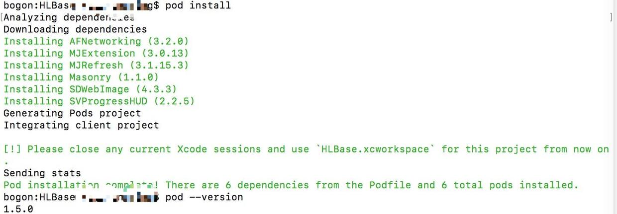 pod install