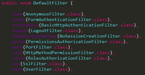 DefaultFilter