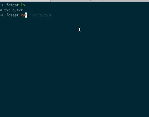 stdout replacement demo