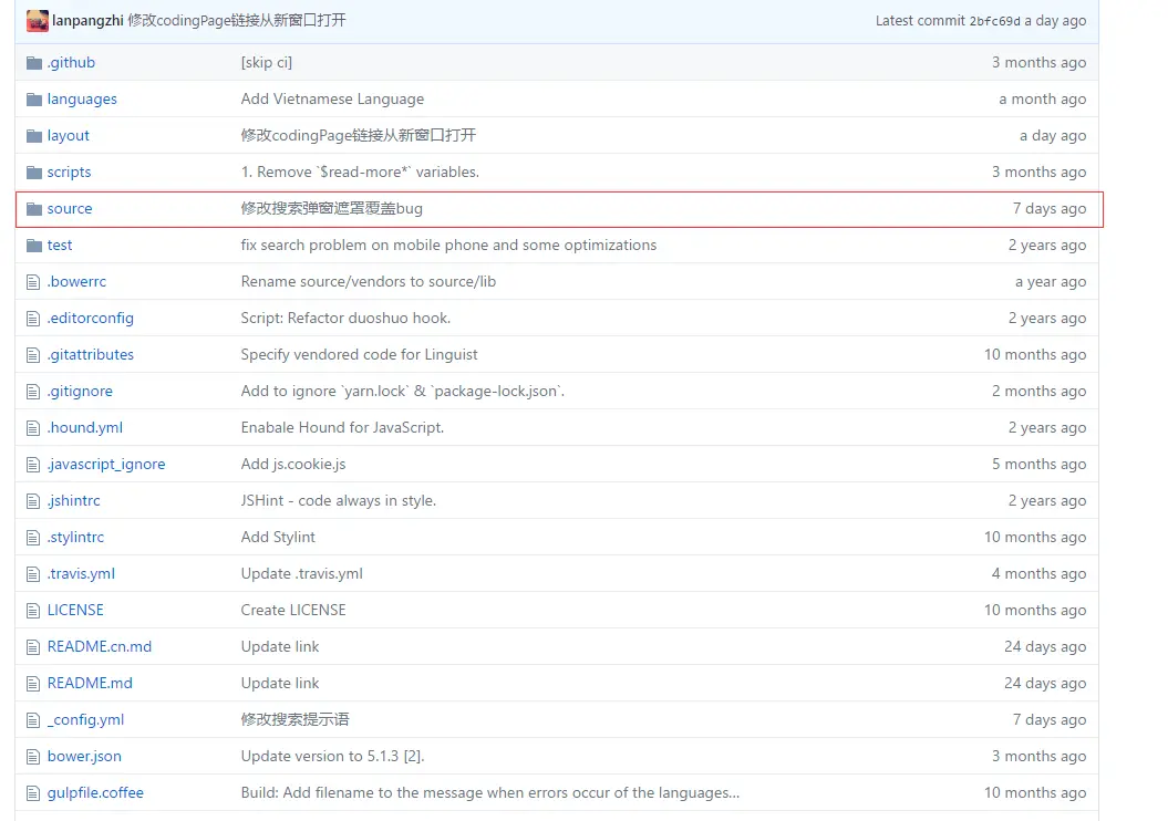 修改的主题推送到自己的仓库