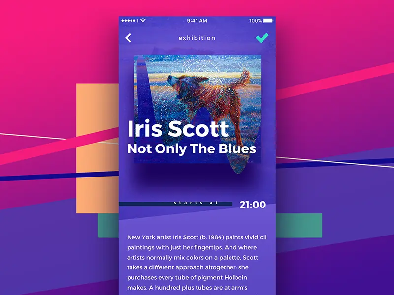 明亮的色彩在手机屏幕上可能显得过于突兀