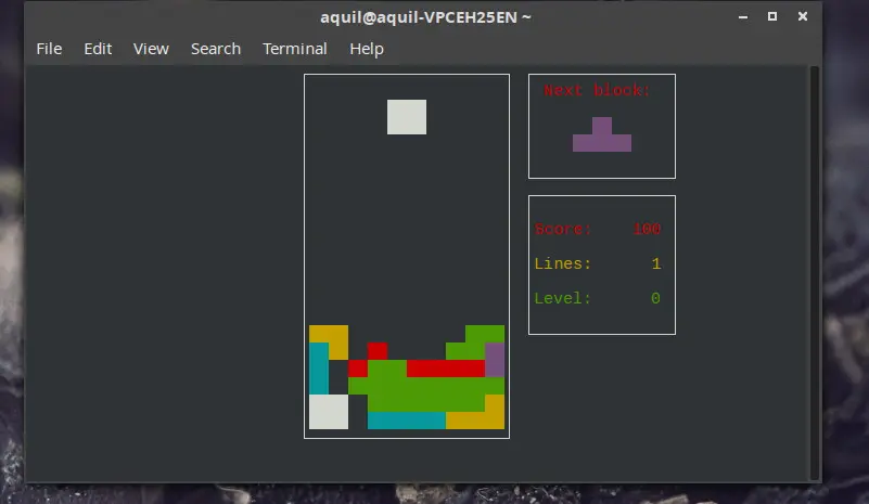 Linux 终端游戏 Bastet