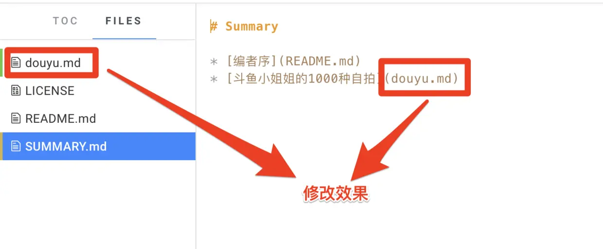 修改