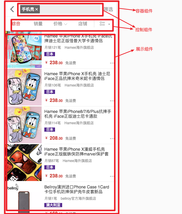 react-按职能划分组件