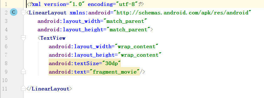FgMovieFragment的布局代码