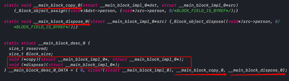 __main_block_copy_0、__main_block_dispose_0函数